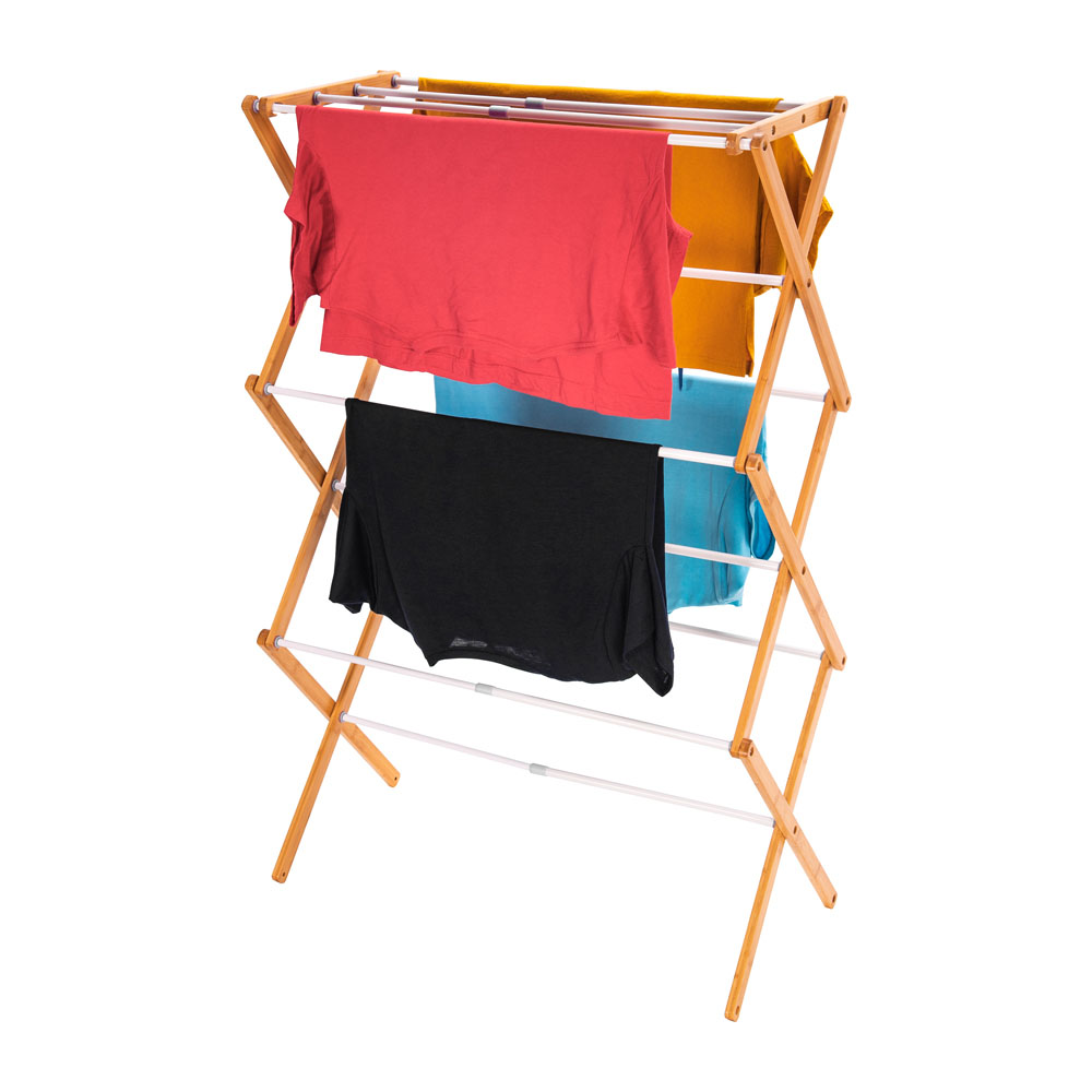 Extendable Clothes Airer - 3 Tier Folding Drying Rack