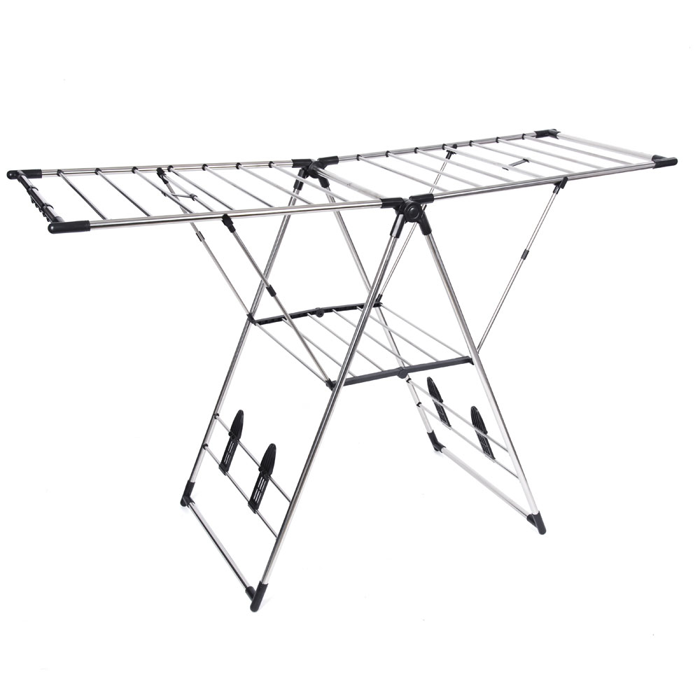 Stainless Steel Cross Winged Clothes Airer