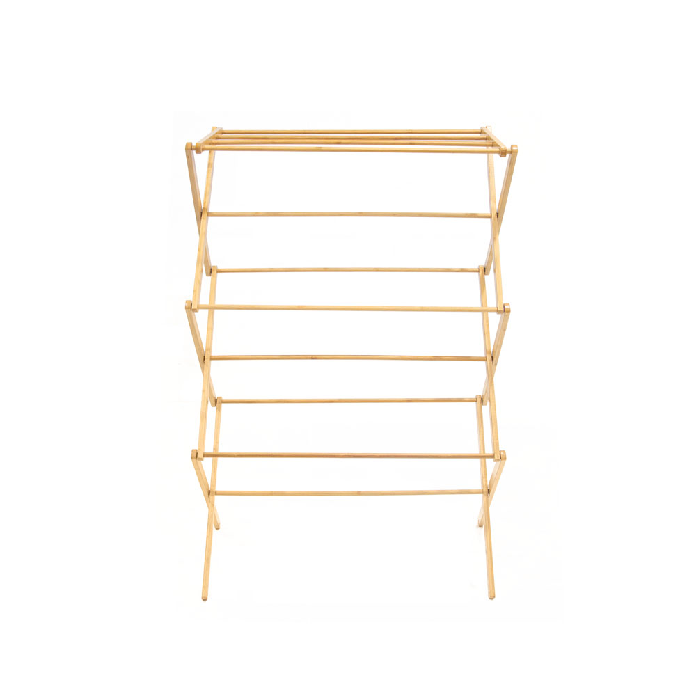 3 Tier Clothes Airer - bamboo