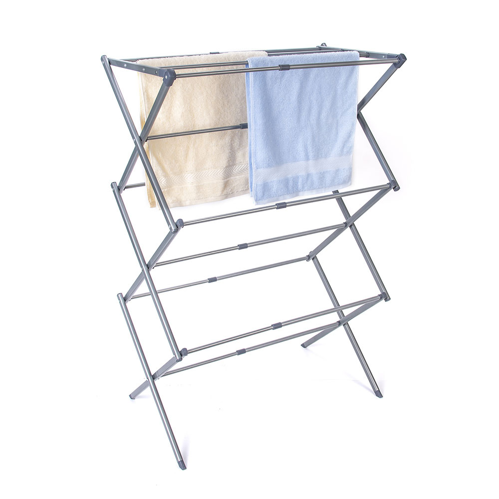 Extendable Clothes Airer - 3 Tier Folding Drying Rack