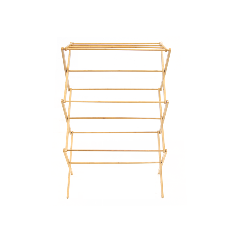 3 Tier Clothes Airer - bamboo